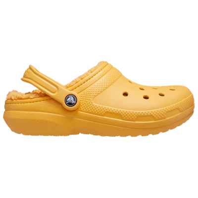 Shop Crocs Womens  Classic Lined Clogs In Sherbert Orange