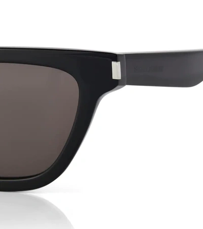 Shop Saint Laurent Sl 462 Sulpice Cat-eye Sunglasses In Black-black-black