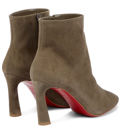 Shop Christian Louboutin So Eleonor Suede Ankle Boots In Silex