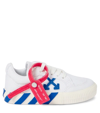 Shop Off-white Low Vulcanized Canvas Sneakers In White