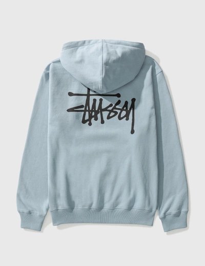 Light blue stussy hoodie sale