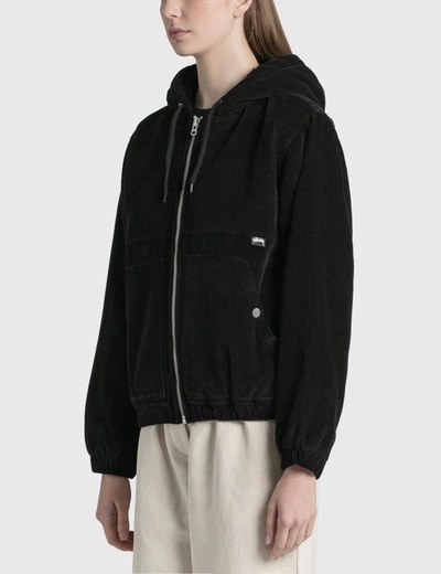 Shop Stussy Cord Work Jacket In Black