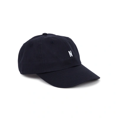 Shop Norse Projects Navy Logo Twill Cap
