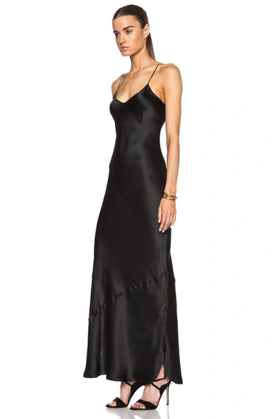 Shop Nili Lotan Maxi Cami Dress In Black