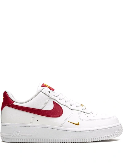 Shop Nike Air Force 1 Low Essential "white/gym Red" Sneakers