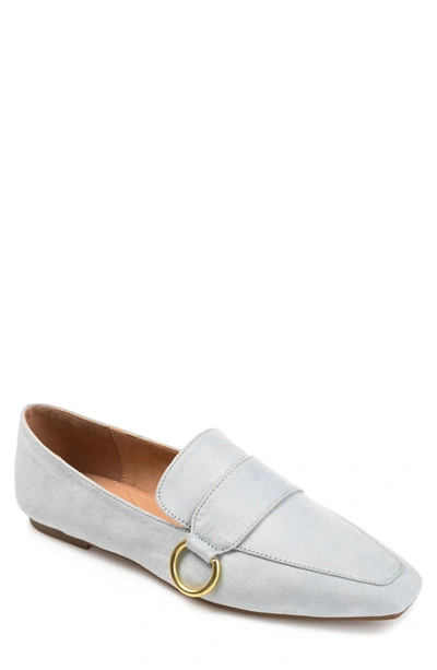 Shop Journee Collection Benntly Vegan Leather Flat Loafer In Blue