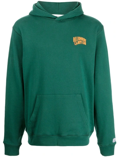 Shop Billionaire Boys Club Logo-print Pullover Hoodie In Green