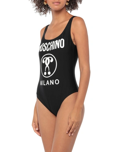 Shop Moschino Woman One-piece Swimsuit Black Size 4 Polyamide, Elastane