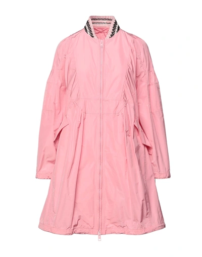 Shop Ermanno Scervino Woman Overcoat & Trench Coat Pink Size 8 Polyester, Cotton