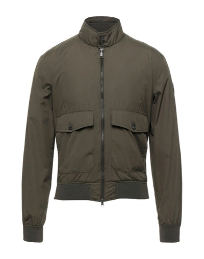Shop Adhoc Man Jacket Military Green Size 40 Polyester