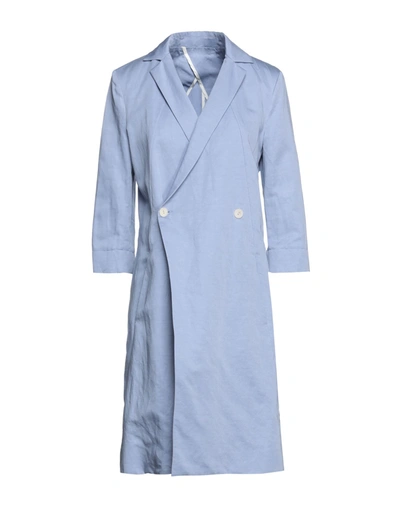 Shop Malloni Woman Overcoat & Trench Coat Lilac Size 4 Viscose, Cotton, Polyester In Purple