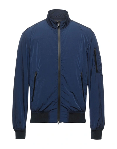 Shop Adhoc Man Jacket Blue Size L Nylon