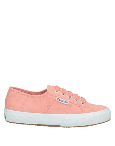 Shop Superga Woman Sneakers Salmon Pink Size 7.5 Textile Fibers