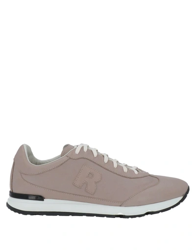 Shop Rucoline Man Sneakers Light Brown Size 9 Soft Leather In Beige