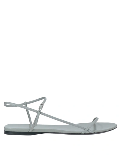 Shop The Row Sandals In Sage Green