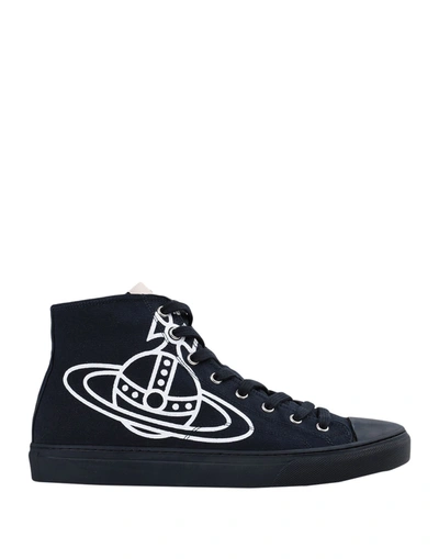 Shop Vivienne Westwood Sneakers In Dark Blue