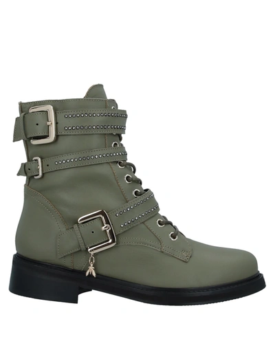 Shop Patrizia Pepe Ankle Boots In Green