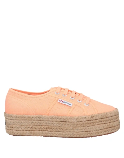 Shop Superga Sneakers In Apricot