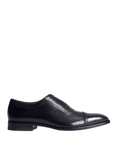 Shop Dunhill Man Lace-up Shoes Black Size 7 Soft Leather