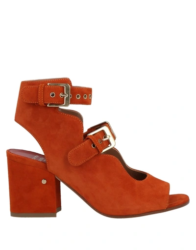 Shop Laurence Dacade Woman Sandals Orange Size 7 Calfskin