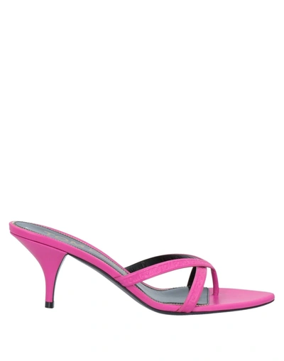 Shop Tom Ford Toe Strap Sandals In Fuchsia