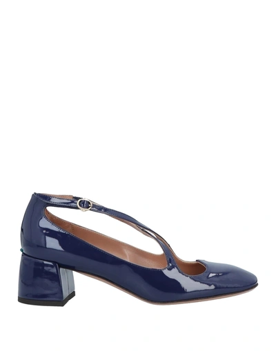 Shop A.bocca A. Bocca Pump Two For Love In Vernice Woman Pumps Blue Size 7.5 Soft Leather