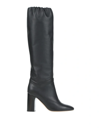 Shop Loro Piana Knee Boots In Black