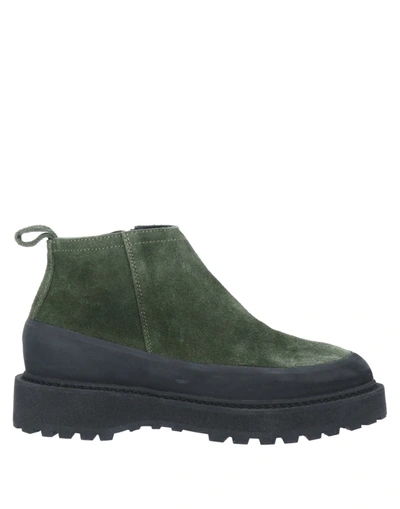 Shop Diemme Woman Ankle Boots Dark Green Size 8 Soft Leather
