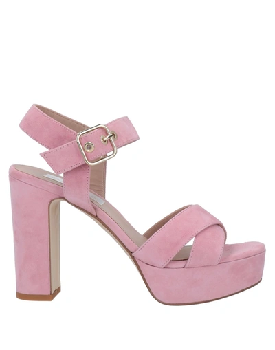 Shop Marian Sandals In Pink