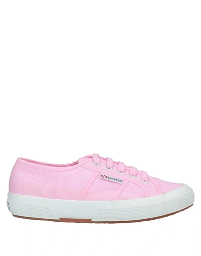 Shop Superga Woman Sneakers Pink Size 9.5 Textile Fibers