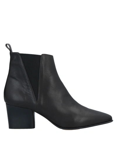 Shop Pomme D'or Ankle Boots In Dark Brown