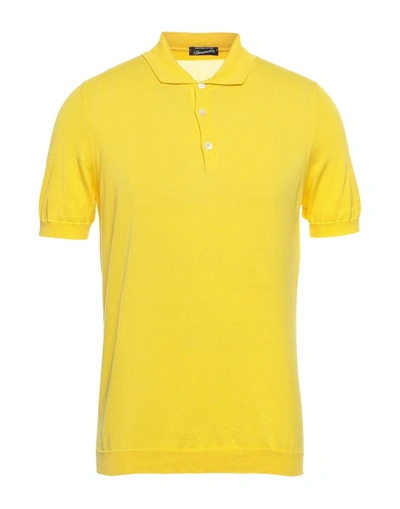 Shop Drumohr Man Sweater Light Yellow Size 44 Cotton