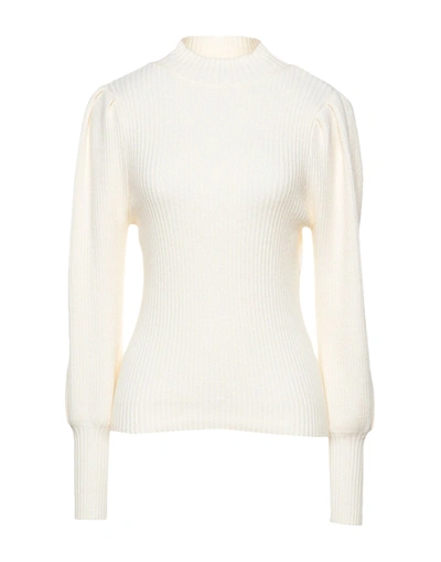 Shop Only Woman Turtleneck Ivory Size Xl Viscose, Nylon, Polyester In White