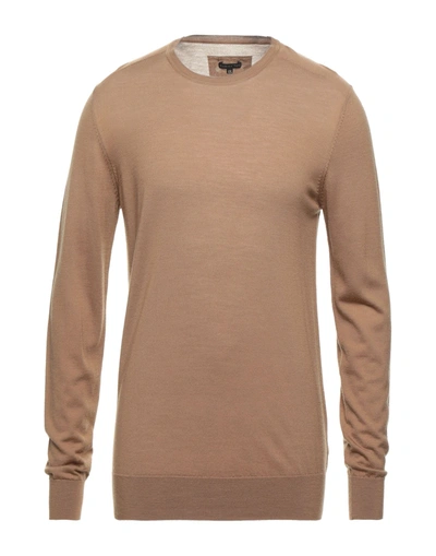 Shop Patrizia Pepe Man Sweater Brown Size Xxl Wool