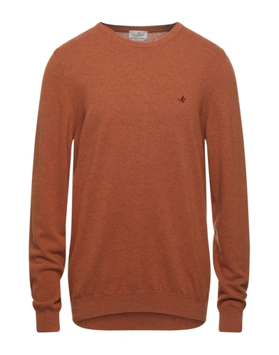 Shop Brooksfield Sweaters In Rust