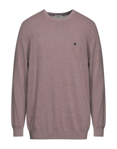 Shop Brooksfield Man Sweater Light Brown Size 46 Wool, Polyamide In Beige