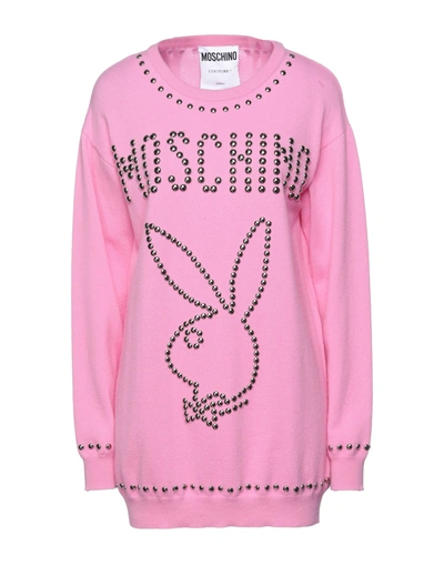 Shop Moschino Sweaters In Pink