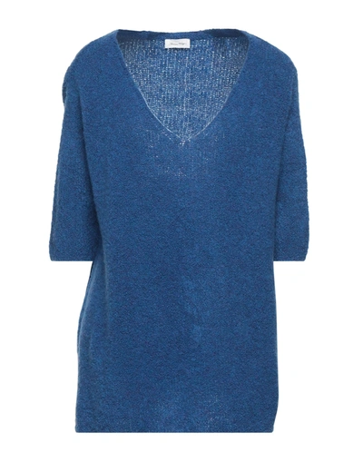 Shop American Vintage Woman Sweater Bright Blue Size Onesize Merino Wool, Polyamide, Elastane