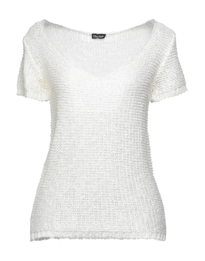 Shop Charlott Woman Sweater Ivory Size L Viscose, Linen, Nylon In White