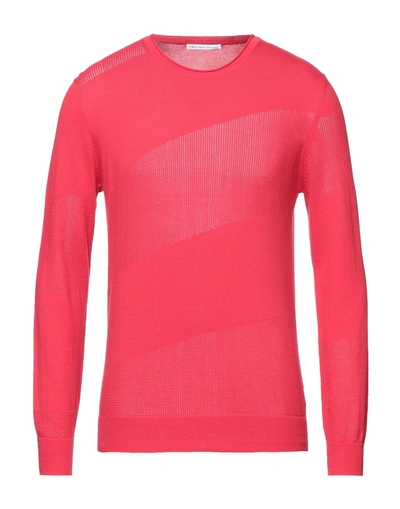 Shop Grey Daniele Alessandrini Man Sweater Red Size 38 Cotton