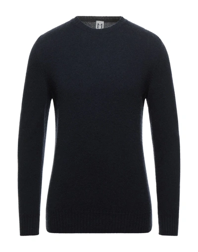 Shop Molo Eleven Man Sweater Midnight Blue Size Xxl Wool, Polyamide
