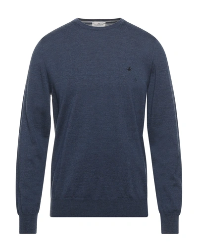Shop Brooksfield Man Sweater Pastel Blue Size 46 Virgin Wool