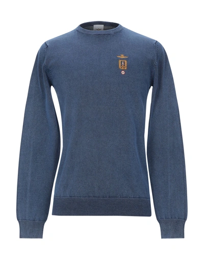 Shop Aeronautica Militare Sweaters In Blue