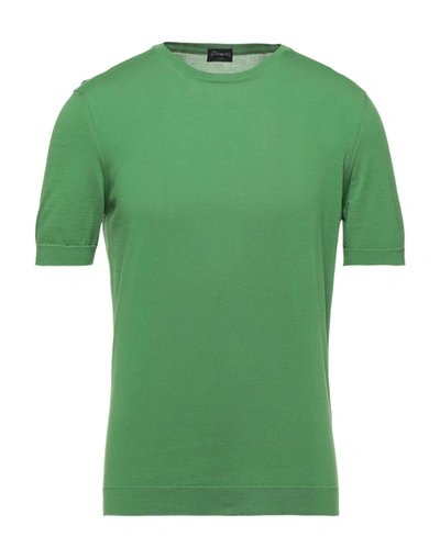 Shop Drumohr Man Sweater Light Green Size 44 Cotton