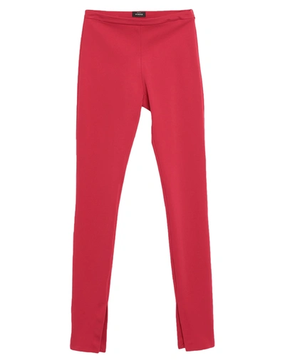 Shop Pinko Woman Pants Garnet Size 10 Viscose, Polyamide, Elastane In Red