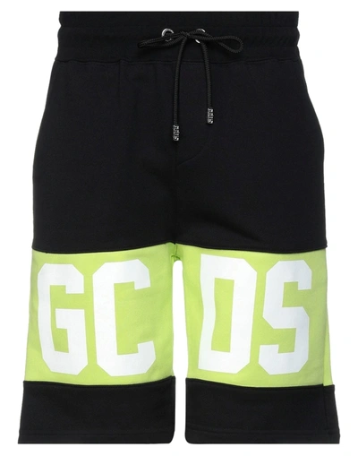 Shop Gcds Man Shorts & Bermuda Shorts Acid Green Size L Cotton