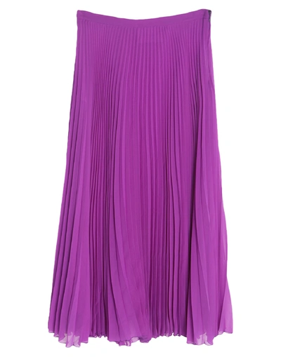 Shop Marco De Vincenzo Midi Skirts In Purple