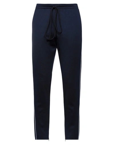 Shop Valentino Pants In Dark Blue