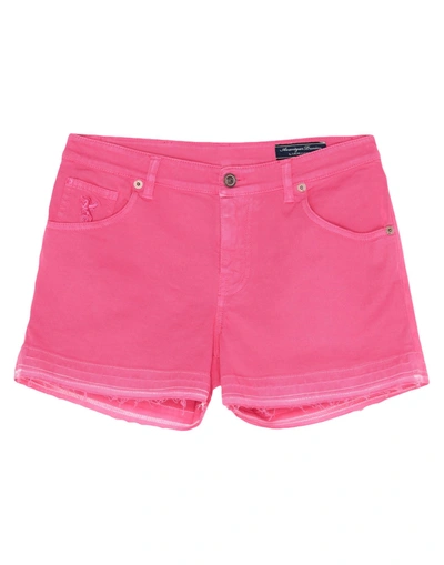 Shop Avantgar Denim By European Culture Woman Shorts & Bermuda Shorts Fuchsia Size 30 Cotton, Polyester,  In Pink