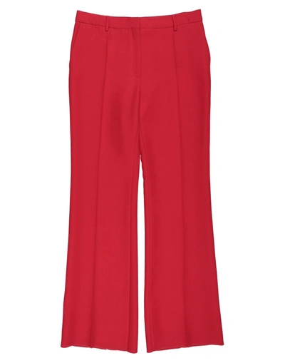 Shop Valentino Garavani Woman Pants Red Size 2 Silk, Wool